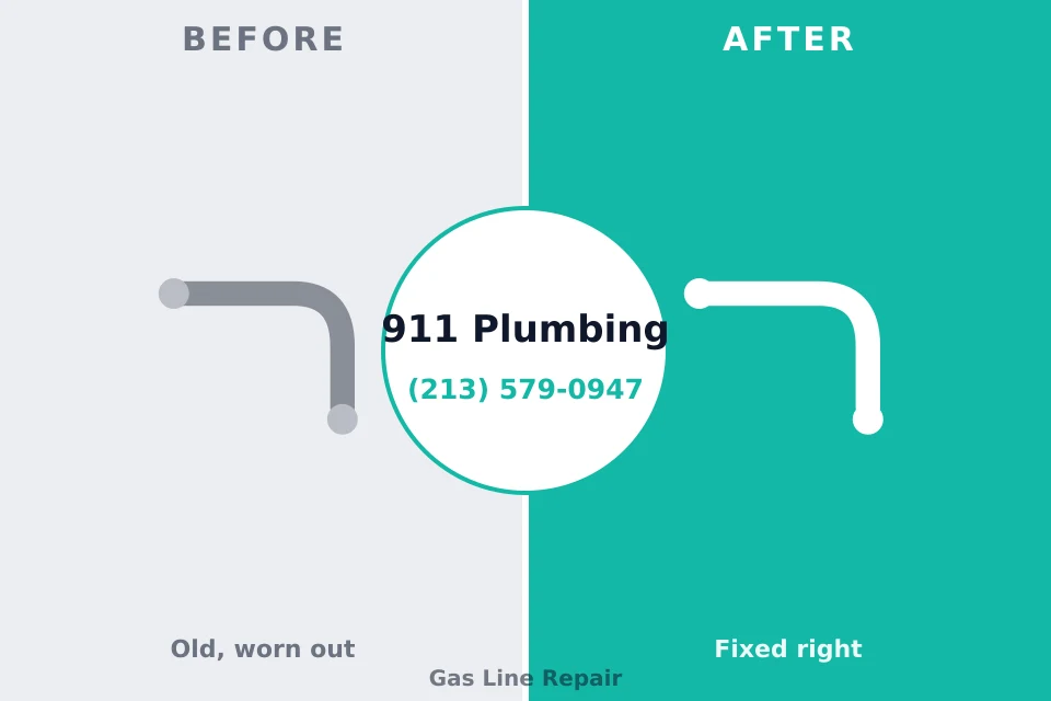 Before and after: plumbing repair Glasgow Village, MO